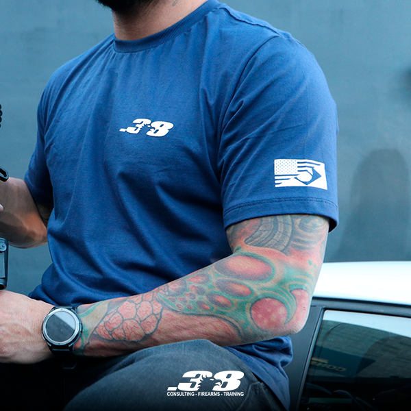 Camiseta .38 Harpy Classic Rubber Azul