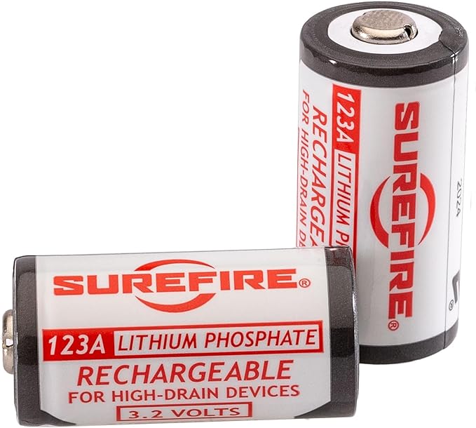 Kit Baterias Surefire Rechargeable 123A